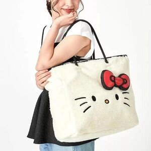Hello Kitty 50th anniversary Limited Edition Reversible Fleece Tote Bag